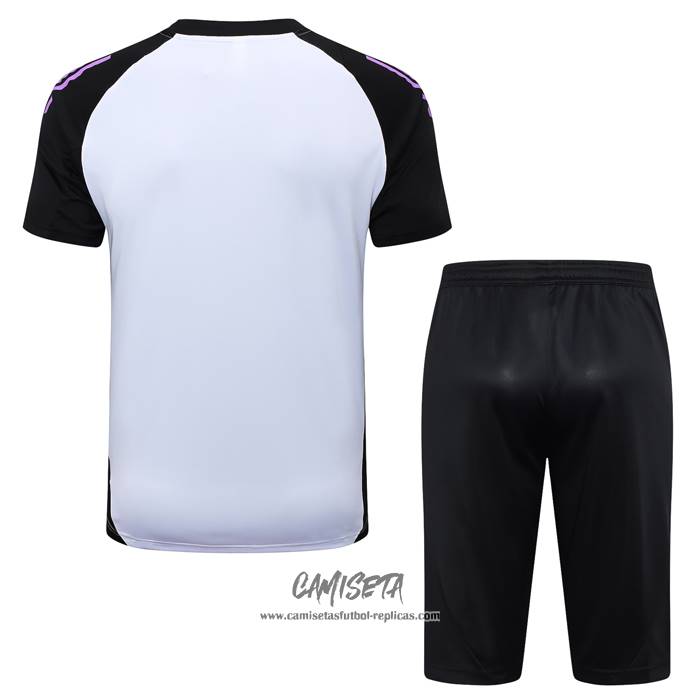 Chandal del Alemania 2024-2025 Manga Corta Blanco - Pantalon Corto
